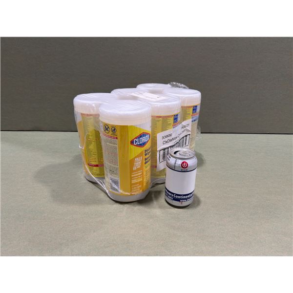 PAQUET DE 6 LINGETTES DÉSINFECTANTES CLOROX 75pcs