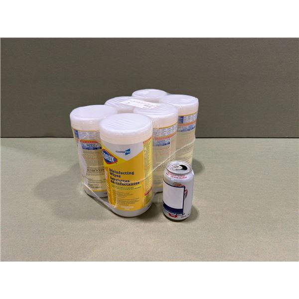 PAQUET DE 6 LINGETTES DÉSINFECTANTES CLOROX 75pcs