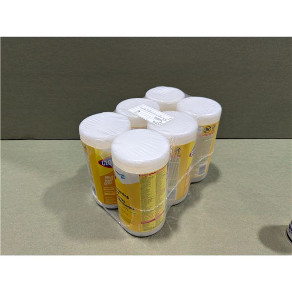 PAQUET DE 6 LINGETTES DÉSINFECTANTES CLOROX 75pcs