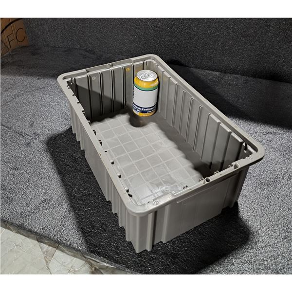 BAC À DIVISEURS EN PLASTIQUE 16"x10"x6" -GRIS