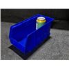 Image 1 : BAC EMPILABLE EN PLASTIQUE 5"x11"x5" (BLEU / JAUNE)