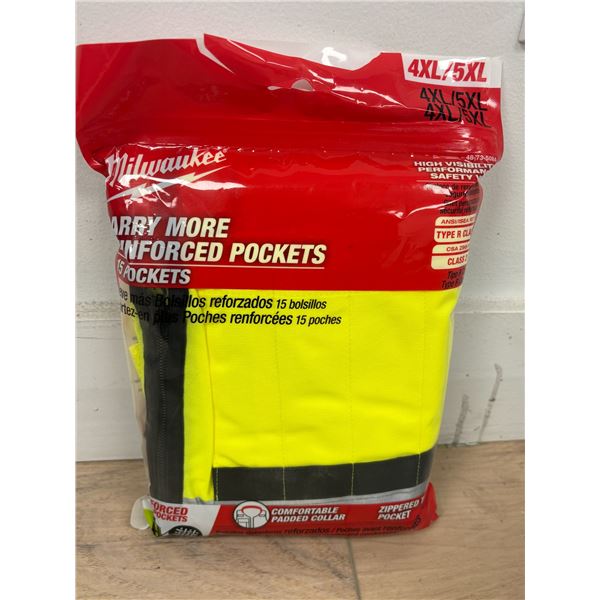 VESTE DE SÉCURITÉ HV MILWAUKEE CLASSE 2 gr:4XL/5XL