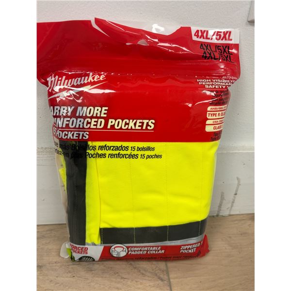 VESTE DE SÉCURITÉ HV MILWAUKEE CLASSE 2 gr:4XL/5XL