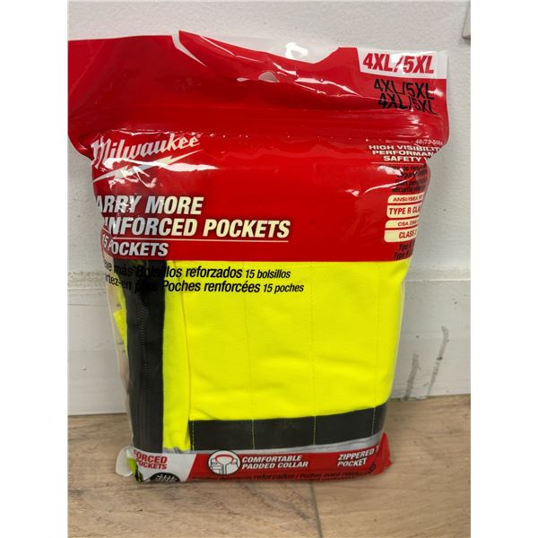 VESTE DE SÉCURITÉ HV MILWAUKEE CLASSE 2 gr:4XL/5XL