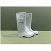 Image 1 : BOTTES BLANCHES EN PVC DUNLOP 16"h. gr:H-7, F-9