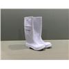 Image 1 : BOTTES BLANCHES EN PVC DUNLOP 16"h. gr:H-7, F-9