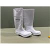 Image 1 : BOTTES BLANCHES EN PVC DUNLOP 16"h. gr:H-7, F-9
