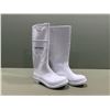 Image 1 : BOTTES BLANCHES EN PVC DUNLOP 16"h. gr:H-7, F-9