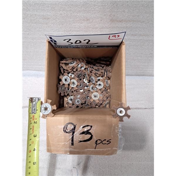 BOÎTE DE 90+pcs DISQUES ÉTOILES DE PRÉPARATION DE SURFACE MERIT 1/2"x1/4" -20 COA