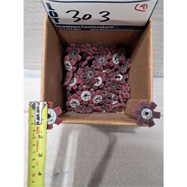 BOÎTE DE 90+pcs DISQUES ÉTOILES DE PRÉPARATION DE SURFACE MERIT 1/2"x1/4" -20 MED