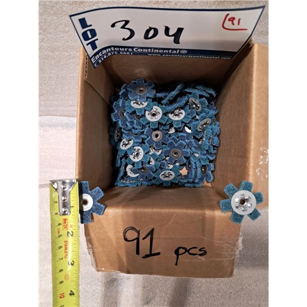 BOÎTE DE 90+pcs DISQUES ÉTOILES DE PRÉPARATION DE SURFACE MERIT 1/2"x1/4" -20 VFI