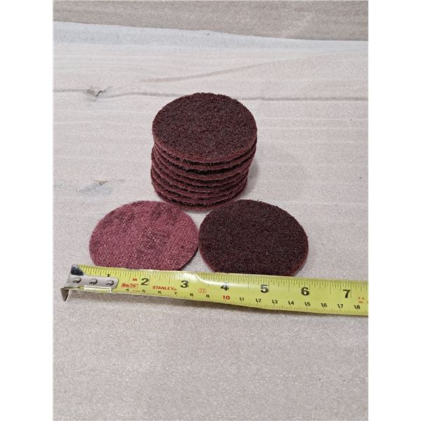 PAQUET DE 10pcs DISQUES DE CONDITIONNEMENT DE SURFACE SCOTCH BRITE 3"
