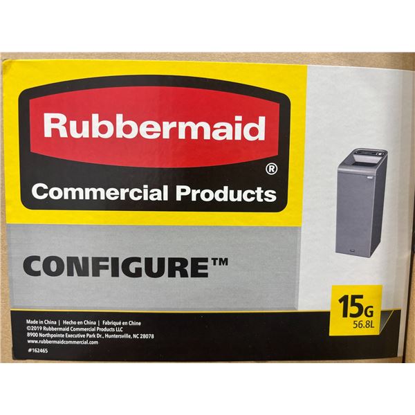 CONTENANT DE RECYCLAGE RUBBERMAID, 15 GAL