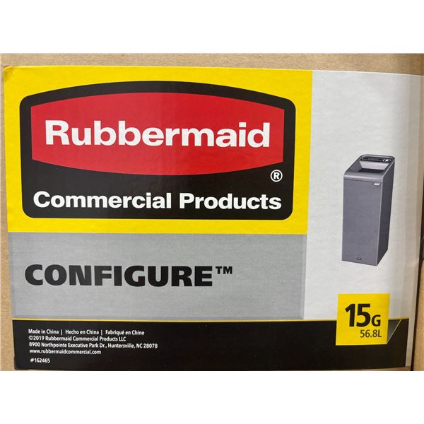 CONTENANT DE RECYCLAGE RUBBERMAID, 15 GAL