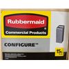 Image 3 : POUBELLE COMMERCIALE/MODULAIRE RUBBERMAID "CONFIGURE", 15 GALLONS