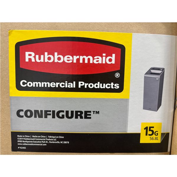 CONTENANT DE RECYCLAGE RUBBERMAID, 15 GAL