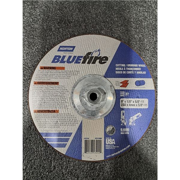 MEULE À COUPER/MEULER BLUEFIRE T27 -ACIER 9"x5/8"-11