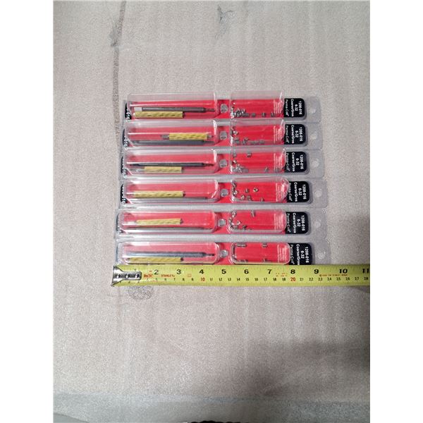 LOT DE 6 TROUSSES DE RÉPARATION DE FILETAGE PAULIN PERMATHREAD 6/32"