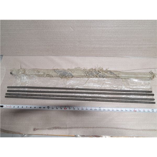 LOT DE 14 TIGES FILETÉES EN ACIER 1/2"x36"