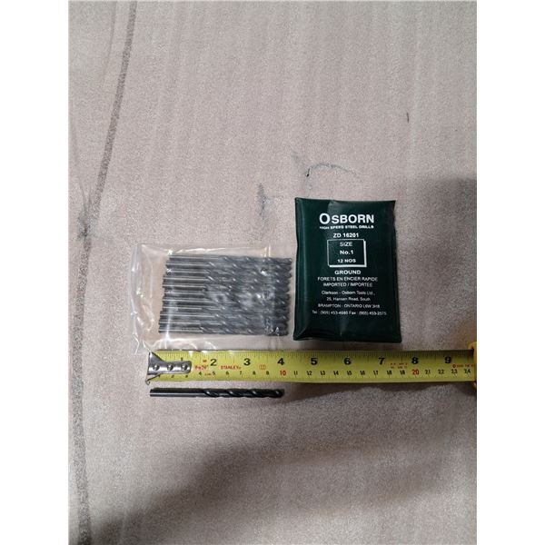 ENSEMBLE DE 7pcs DE FORETS CLARKSON-OSBORN 1/16"-1/4"