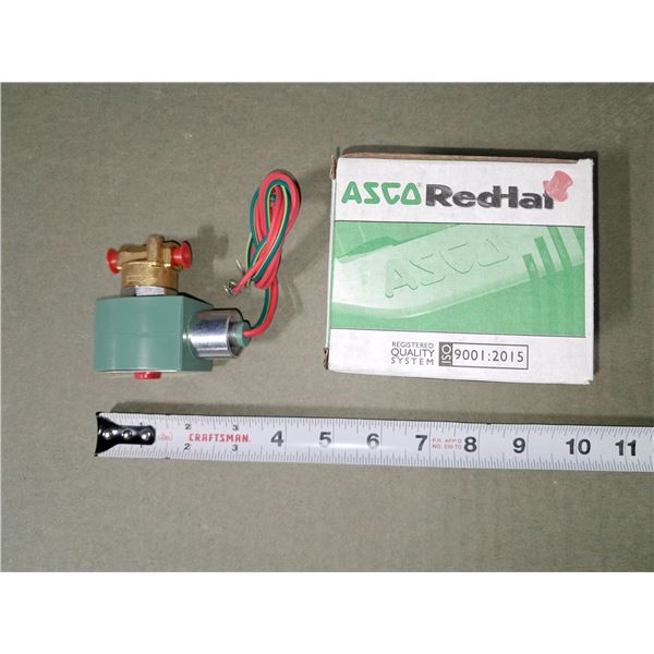 SOLÉNOÏDE ASCO REDHAT 1/8" LAITON 2 VOIES À ACTION DIRECTE 120V CV 0.50