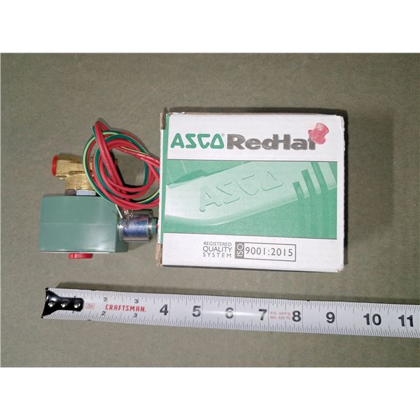 SOLÉNOÏDE ASCO REDHAT 1/4" LAITON 2 VOIES À ACTION DIRECTE 120V CV 0.50