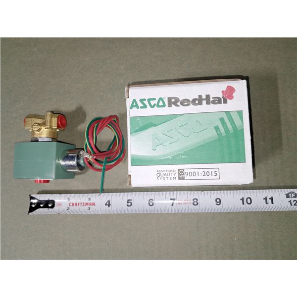 SOLÉNOÏDE ASCO REDHAT 1/4" LAITON 2 VOIES À ACTION DIRECTE 120V CV 0.50
