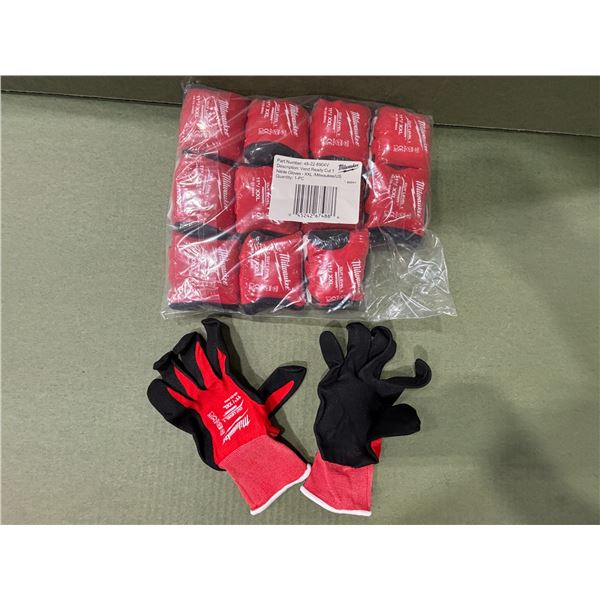 PAQUET DE 12 GANTS MILWAUKEE NIVEAU DE COUPE 1 -2XL/11"