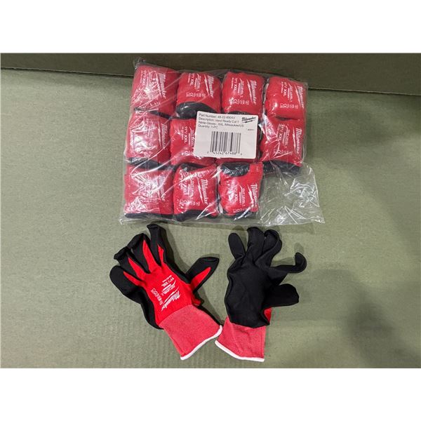 PAQUET DE 12 GANTS MILWAUKEE NIVEAU DE COUPE 1 -2XL/11"