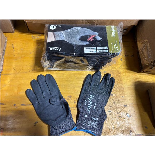 PAQUET DE 12 GANTS ANSELL HYFLEX gr:11