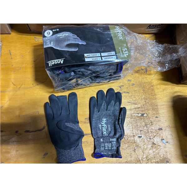 PAQUET DE 12 GANTS ANSELL HYFLEX gr:6