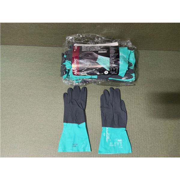 PAQUET DE 12 GANTS EN CAOUTCHOUC ANSELL ALPHATEC gr:7