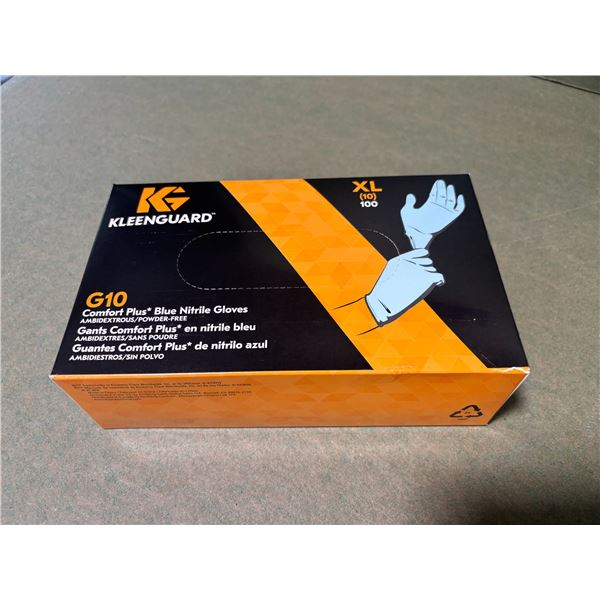 BOÎTE DE 100 GANTS EN NITRILE BLEUS KLEENGUARD G10 -XL/10