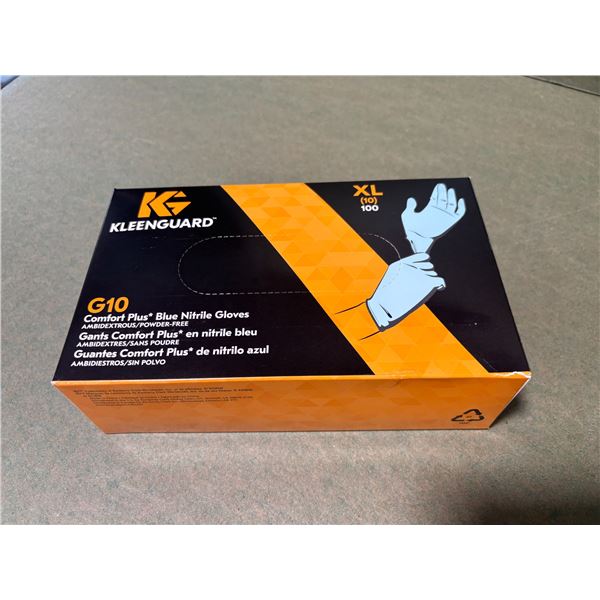 BOÎTE DE 100 GANTS EN NITRILE BLEUS KLEENGUARD G10 -XL/10