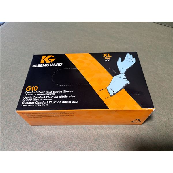 BOÎTE DE 100 GANTS EN NITRILE BLEUS KLEENGUARD G10 -XL/10