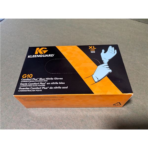 BOÎTE DE 100 GANTS EN NITRILE BLEUS KLEENGUARD G10 -XL/10