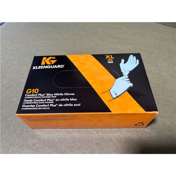BOÎTE DE 100 GANTS EN NITRILE BLEUS KLEENGUARD G10 -XL/10