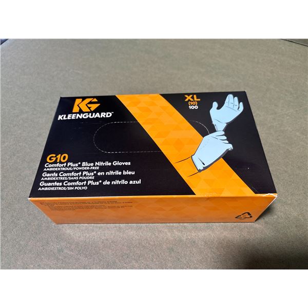 BOÎTE DE 100 GANTS EN NITRILE BLEUS KLEENGUARD G10 -XL/10