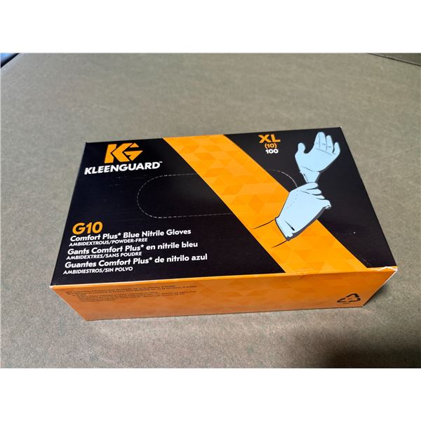 BOÎTE DE 100 GANTS EN NITRILE BLEUS KLEENGUARD G10 -XL/10