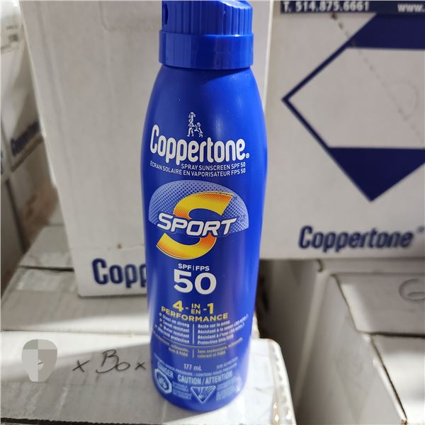 BOÎTE DE 6 ÉCRANS SOLAIRES EN AÉROSOL COPPERTONE FPS 50 117 ml