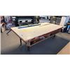 Image 2 : MOBILE WORK/CUTTING TABLE - APPROX. 96" X 48" X 33" HIGH, WITH RULERS