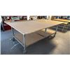Image 1 : MOBILE WORK/CUTTING TABLE - APPROX. 108" X 72" X 38" HIGH