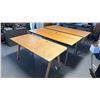 Image 1 : GROUP OF 3 WORK TABLES - APPROX. (2) 72" X 32" X 31 1/2" HIGH AND (1) 62 1/2" X 27 1/2" X 28 1/2"