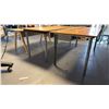 Image 3 : GROUP OF 3 WORK TABLES - APPROX. (2) 72" X 32" X 31 1/2" HIGH AND (1) 62 1/2" X 27 1/2" X 28 1/2"