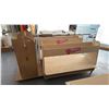 Image 1 : GROUP OF 3 MOBILE MATERIAL ROLLER WORK CARTS - APPROX. (2) 68" ACROSS X 32" WIDE X 44" HIGH