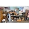 Image 10 : LARGE ASSORTMENT OF PRINTER MATERIAL (ROLLS), MULTIPLE STORAGE CABINETS AND BOOKSHELVES