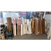 Image 11 : LARGE ASSORTMENT OF PRINTER MATERIAL (ROLLS), MULTIPLE STORAGE CABINETS AND BOOKSHELVES
