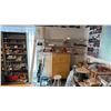 Image 9 : LARGE ASSORTMENT OF PRINTER MATERIAL (ROLLS), MULTIPLE STORAGE CABINETS AND BOOKSHELVES