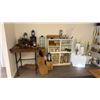Image 6 : ENTIRE ROOM OF GIFTWARE'S, DECORATIVE ITEMS, TABLES, DISPLAY SHELVES, BOOKSHELVES AND MORE