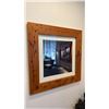 Image 5 : 2 1/2" THICK SOLID PINE TOP RECTANGULAR TABLE WITH BLACK METAL BASE